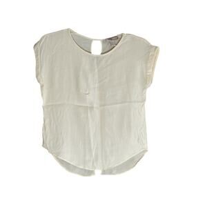 Forever 21 Women's Blush Peekaboo Back Blouse - Size Small